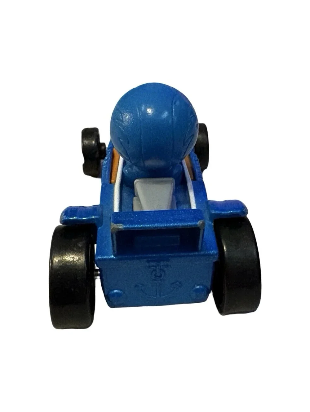 Donald Duck In Blue Racecar Die-cast Disney 3.5” Plastic Toy